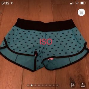 ISO Lululemon speed shorts size 6 Seawheeze